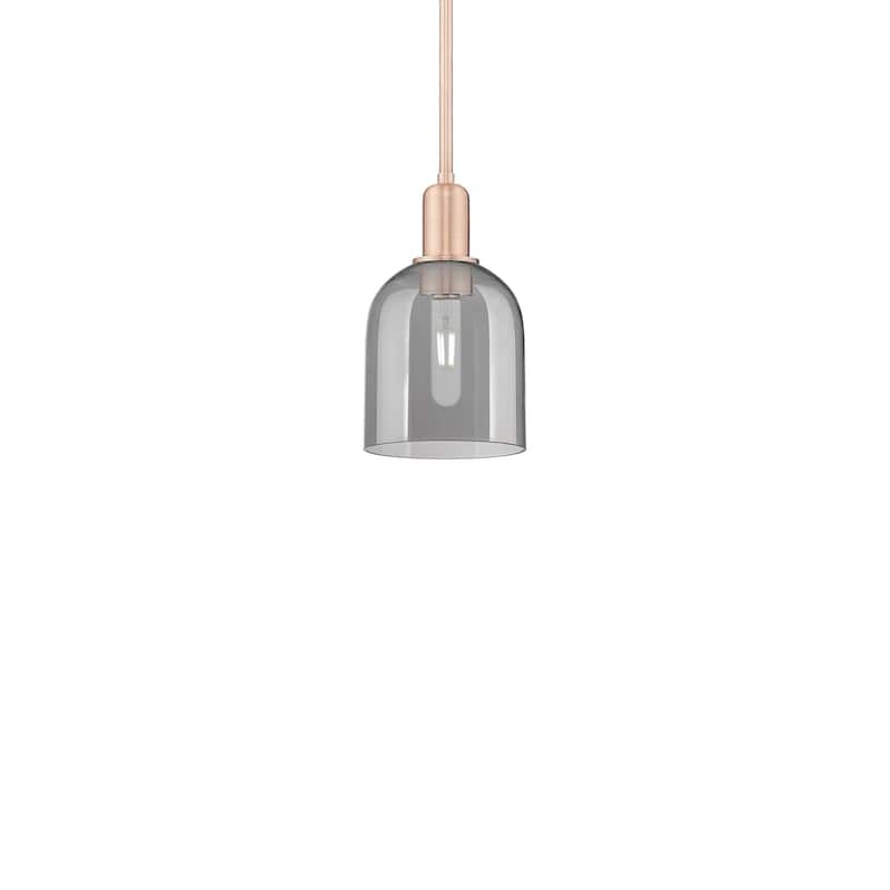Innovations Lighting 716-1S-11-6 Bella Pendant Bella 6" Wide Mini - Antique Copper / Light Smoke