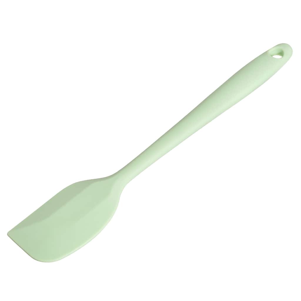 Silicone Spatula Spoon, 11" Heat-resistant Scraper for Cooking Mixing - Cyan