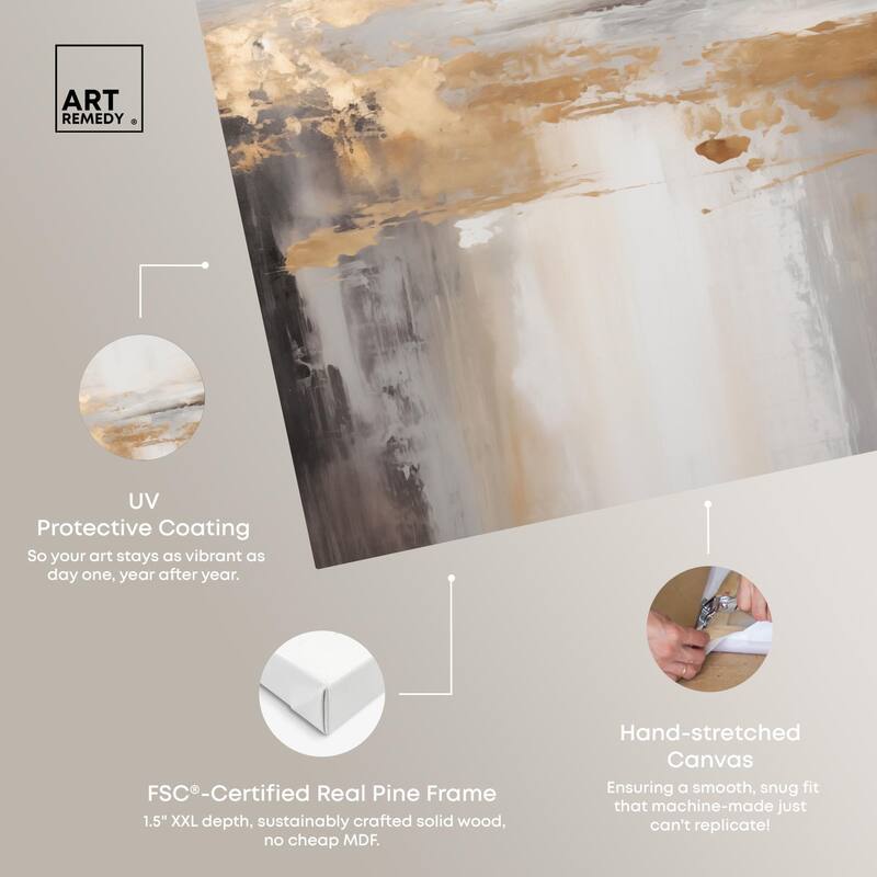 Gold Dust I Canvas by Art Remedy, Gallery Wrapped