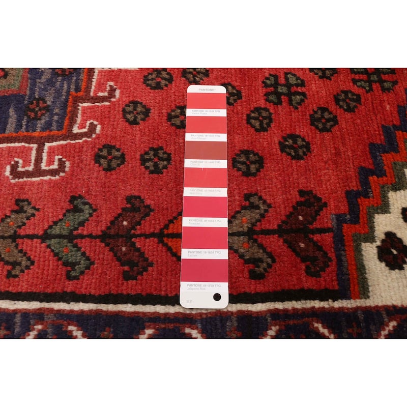 ECARPETGALLERY Hand-knotted Andelz Red Wool Rug - 3'1 x 4'9