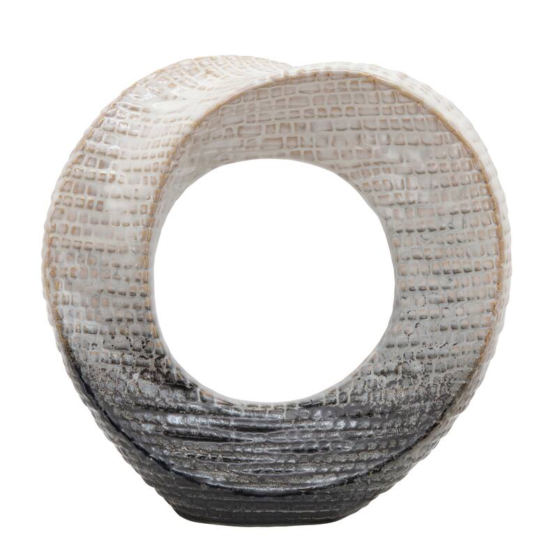 Sagebrook Home Modern Stoneware Ceramic Decorative Object
