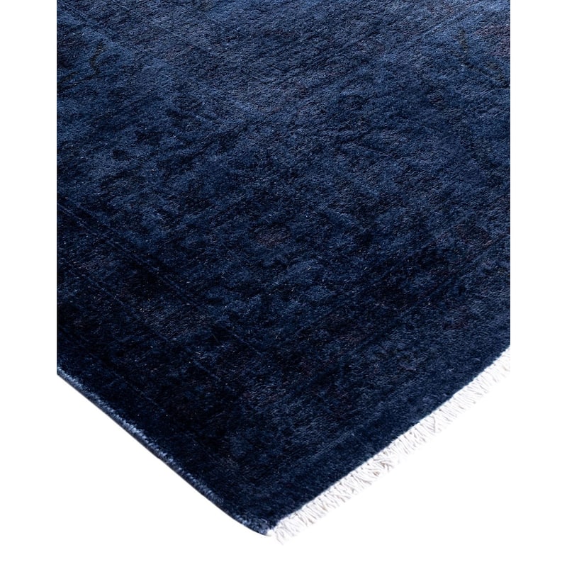 Contemporary Overdyed Wool Hand Knotted Area Rug - 6' 0" x 9' 0"