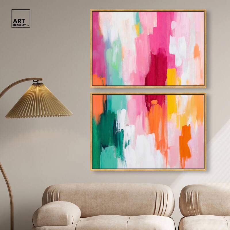 Playful Palette III Canvas Set of 2 by Art Remedy