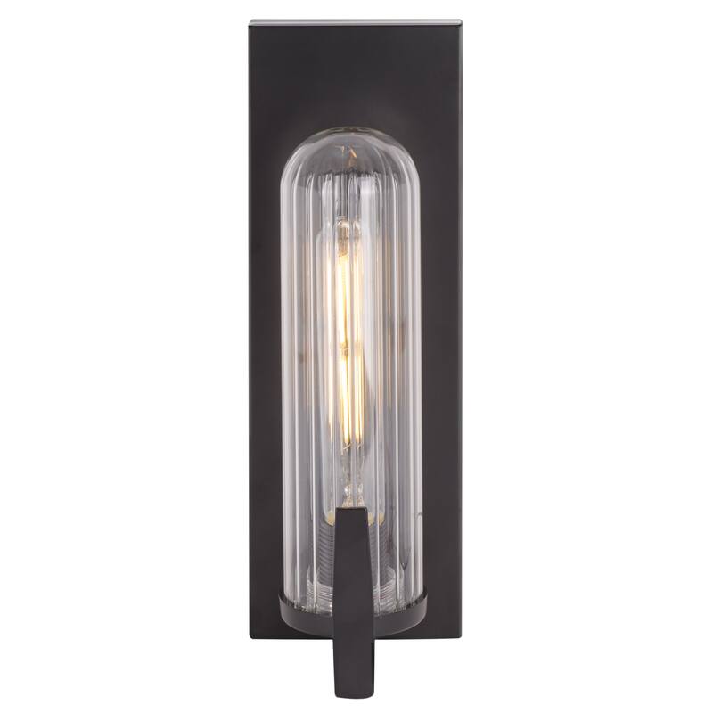 SAFAVIEH Couture Nicola, 5-inch, Metal/Glass Wall Sconce (Set of 2) - 4"W x 5"D x 13"H