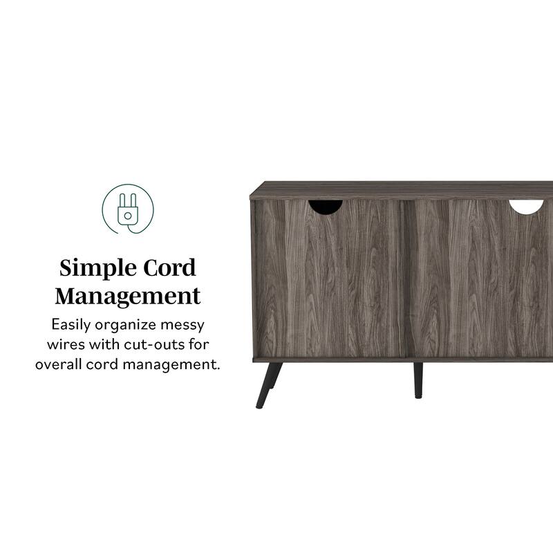 Middlebrook 60-inch Mid-Century Modern 2-Door TV Stand