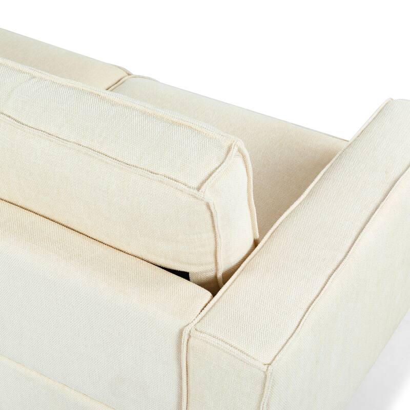 SAFAVIEH Couture Kalyna 3.5-Seater Sofa - 96"W x 33"D x 33"H