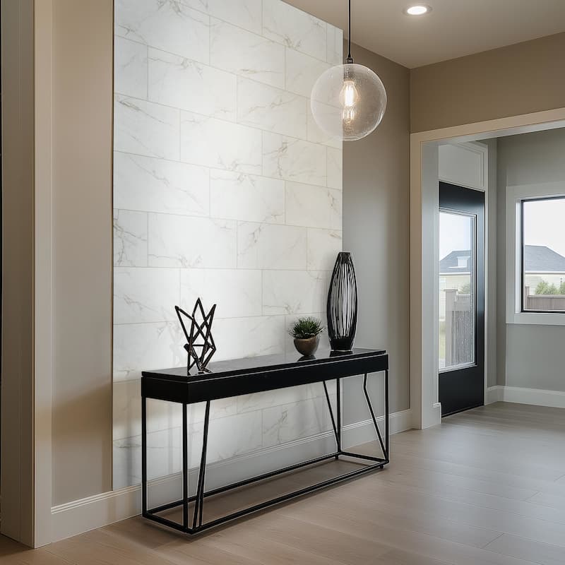 Ackland AKNPTLIN12X24G-CA Linea - 12" x 24" Ceramic Solid Floor and