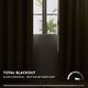 preview thumbnail 21 of 69, Deconovo Faux Linen Total Blackout Grommet Curtain (2 Panels)
