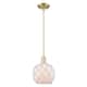 Option Antique Brass / White Glass with White Rope