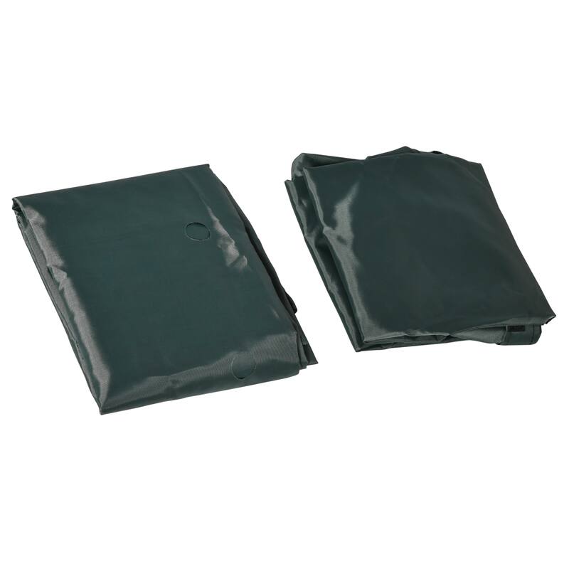 Outsunny Kids Sandbox with Cover and Seats, Outdoor Sandbox for Ages 3