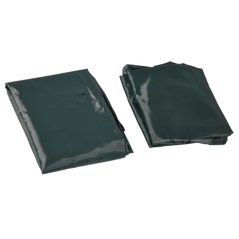 Outsunny Kids Sandbox with Cover and Seats, Outdoor Sandbox for Ages 3-12 Years Old - 72" x 41.25" x 8.25"