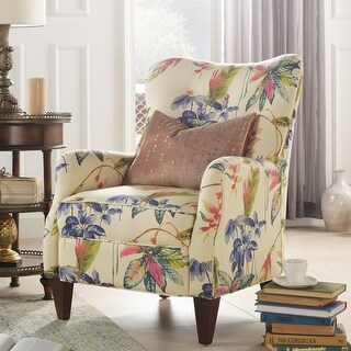 Floral Design Cotton Upholstered Armchair