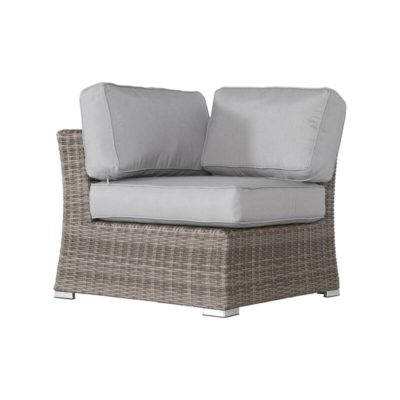 LSI 9 Piece Rattan Sectional Seating Group with Cushions