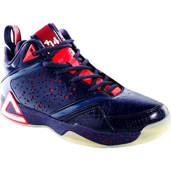 Shop Peak Men S Javale Mcgee Basketball Shoe Navy Cherry Bomb