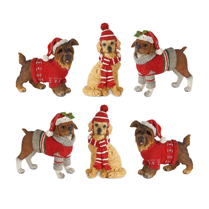 Winter Dog Figurine (Set of 6) Bed Bath & Beyond 37591517