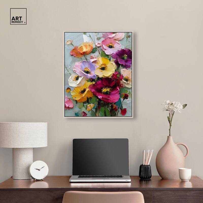 Floral Texture I Canvas by Art Remedy