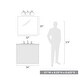 preview thumbnail 4 of 57, Carbon Loft Barton Clear Glass and Steel 3-light Bath Vanity