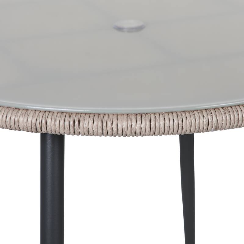 5-Piece Outdoor Patio Wicker Dining Set