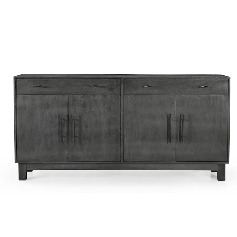Sparrow Solid Wood 4 Door Sideboard - Gray - N/A
