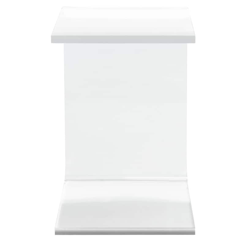 SAFAVIEH Willa Acrylic Clear Side Table - 13.5" W x 15.5" L x 20.4" H - 14Wx16Dx20H