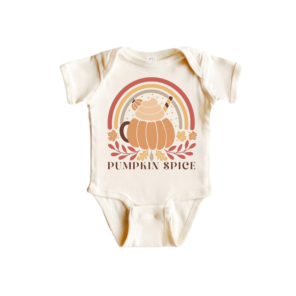 Pumpkin Spice Fall - Baby Boy Girl Clothes Infant Bodysuit Funny Cute Newborn