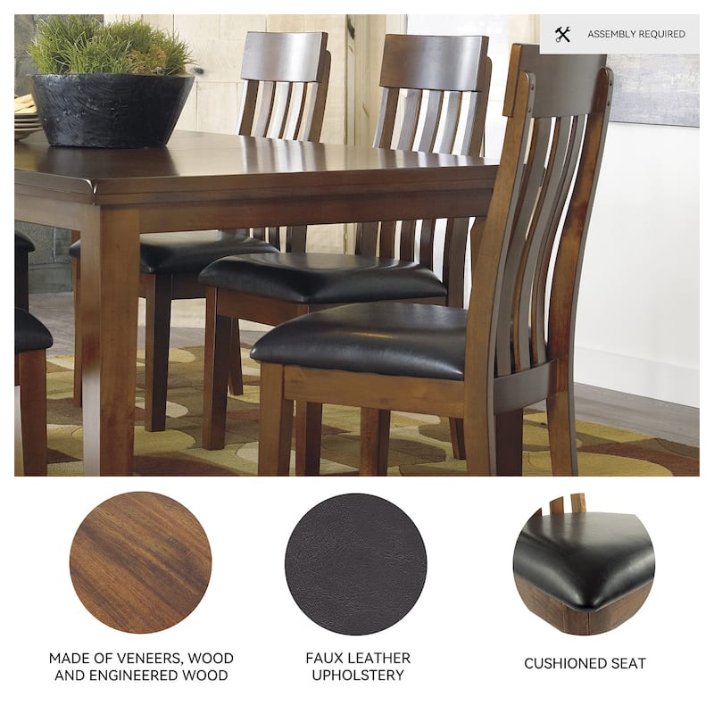 Ralene Dining Room Chair - Set of 2 - Medium Brown - 19.5" W x 22.63" D x 40.25" H