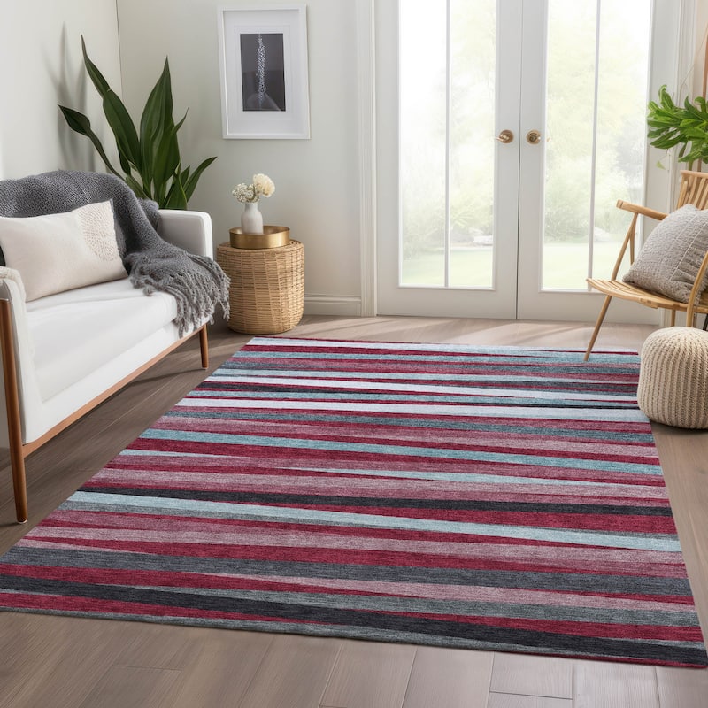 Premium Washable Super Soft Modern Stripes Mayfield Rug