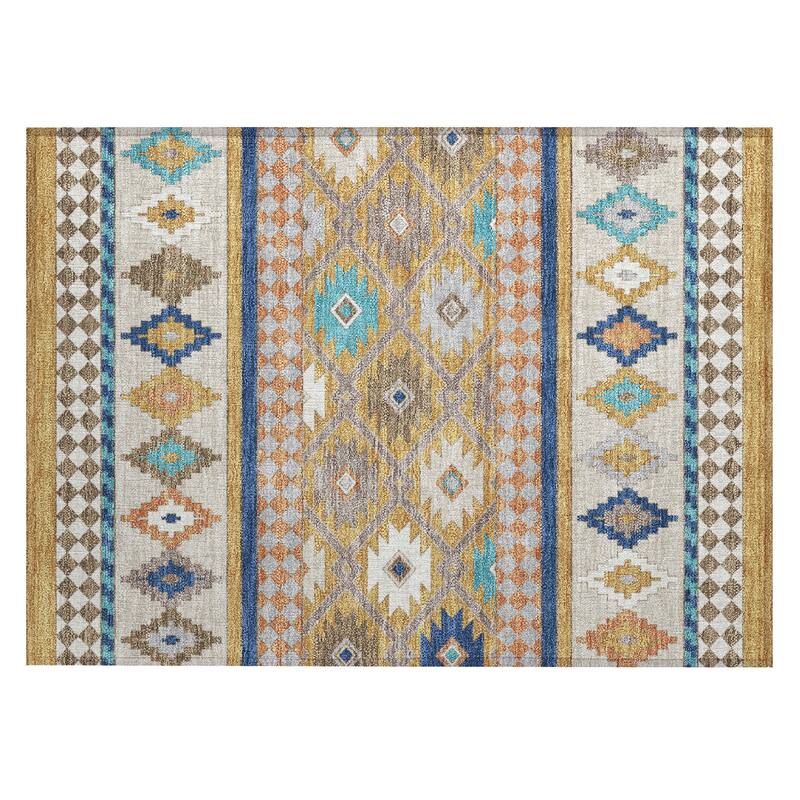 Machine Washable Indoor/ Outdoor Global Clemente Chantille Rug
