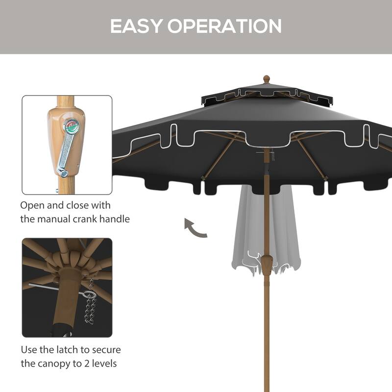 Versatile Outdoor Umbrella for Patio, Deck and Pool Protection