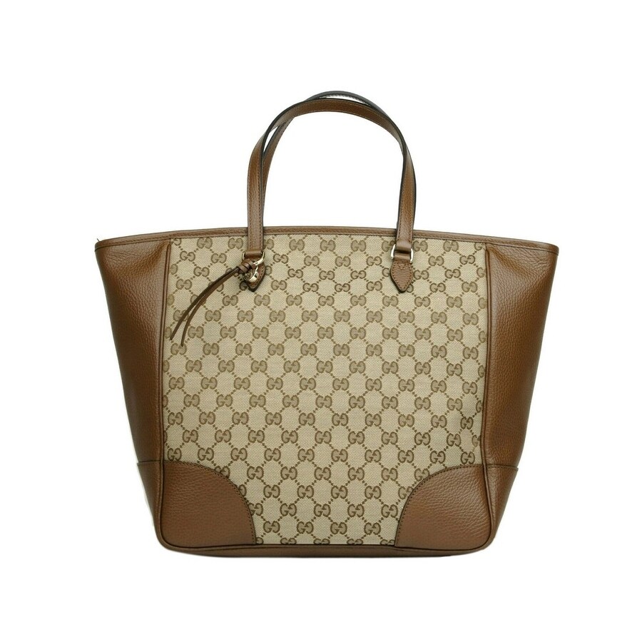 canvas leather tote bag