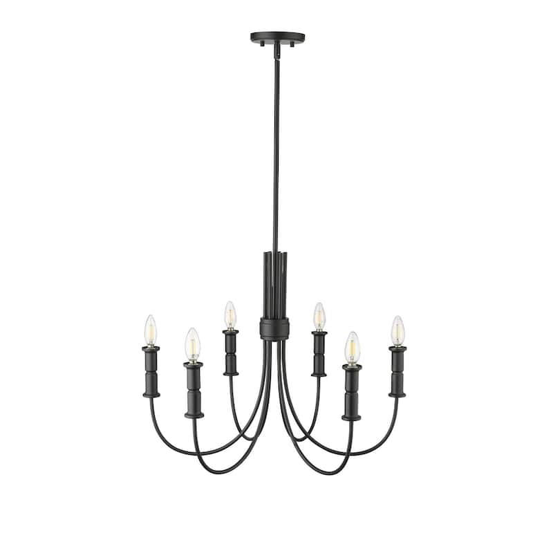 Millennium Lighting 29206 Potiss 6 Light 26" Wide Taper Candle Style