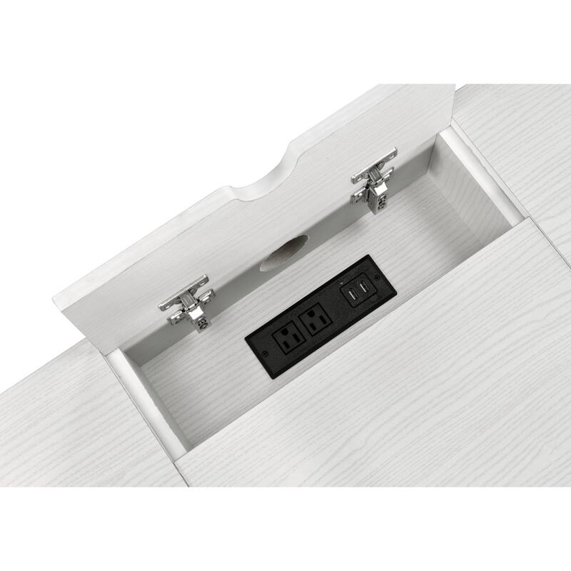 Versatile Writing Desk with USB and Multiple Storage Options for Efficient Work