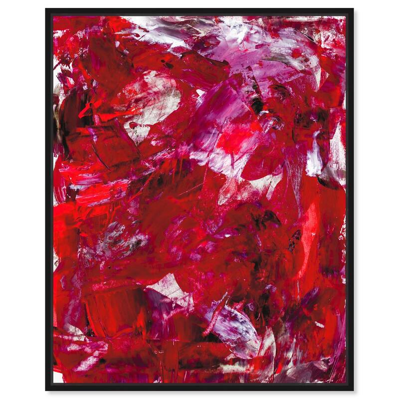 Eruption of Red II Canvas by Art Remedy - Black - 20" x 24"