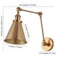 preview thumbnail 48 of 64, Rover 7" Adjustable Arm Metal LED Wall Sconce by JONATHAN Y