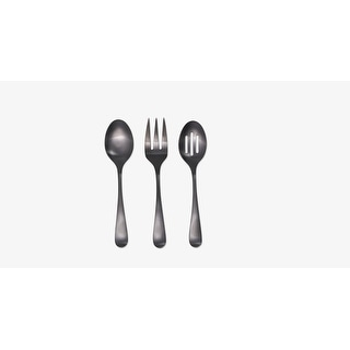 Cambridge Rhiannon Black Satin 3-Piece Serving Set