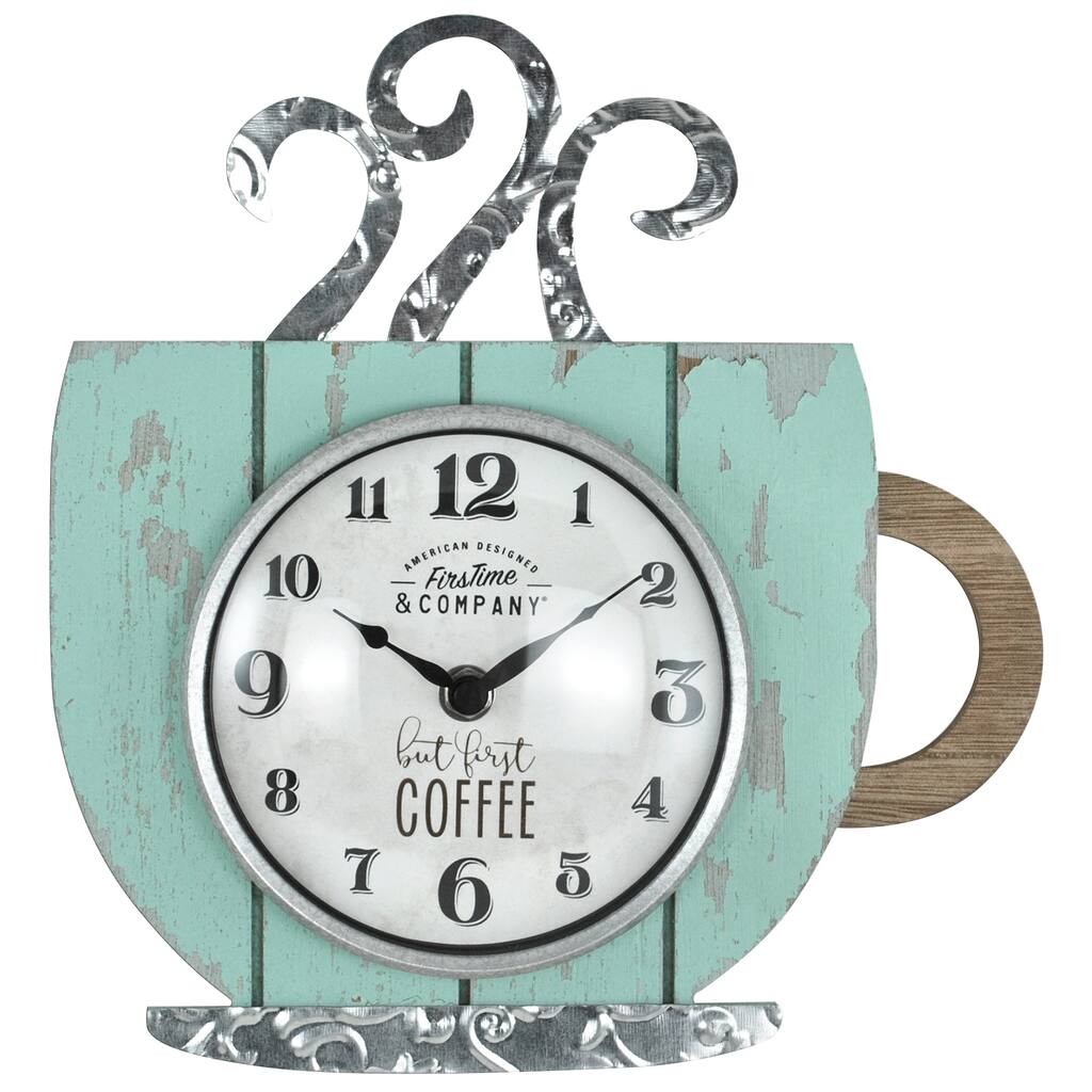 FirsTime & Co. Coffee Shop Wall Clock