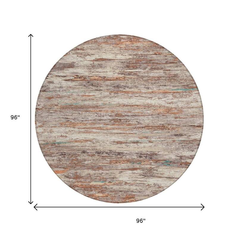 HomeRoots Abstract Transitional Rectangle Outdoor Rug