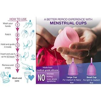 Shop Ovu 2 Feminine Silicone Menstrual Cups Pink Overstock