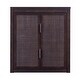 preview thumbnail 6 of 44, Teamson Home Hatteras 22 in. W 2-Door Wall Cabinet with Rattan Inlay Doors, Bathroom Wall Storage, Small Bathroom Organizer