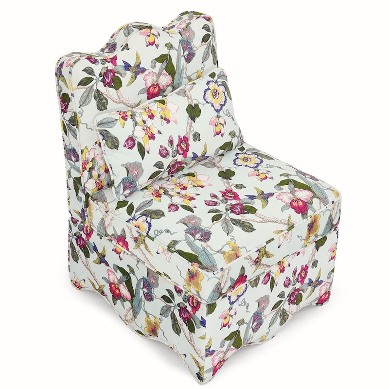 Flannel Single Armless Chair