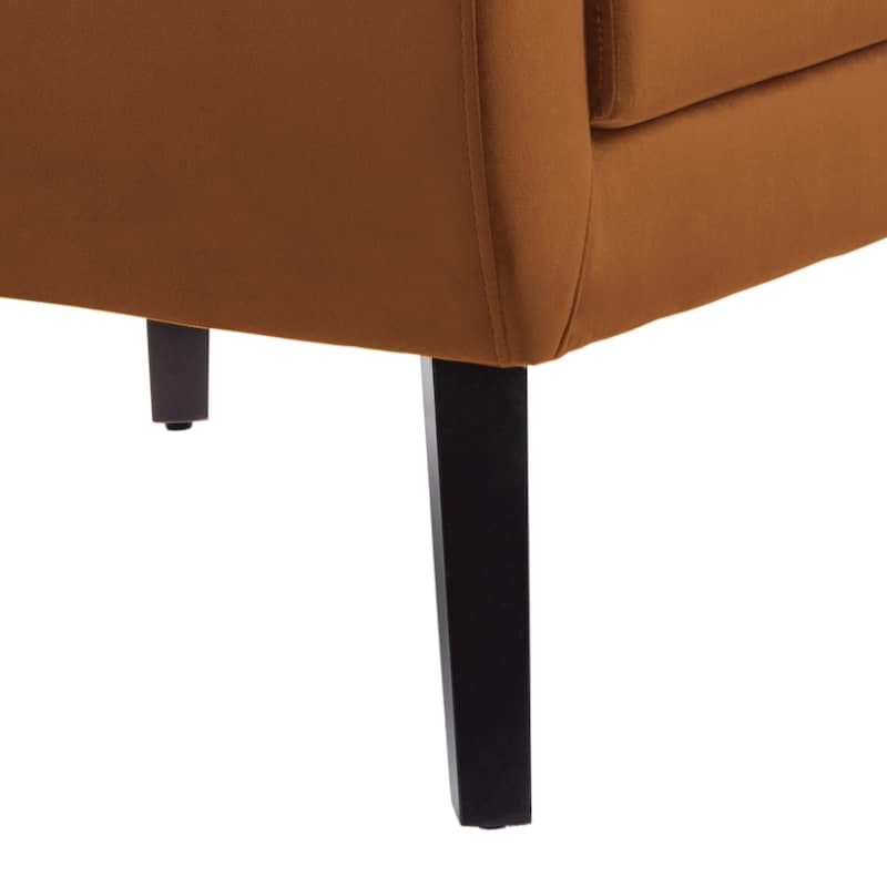Velvet Upholstered Armchair Tufted Accent Chairs Set of 2