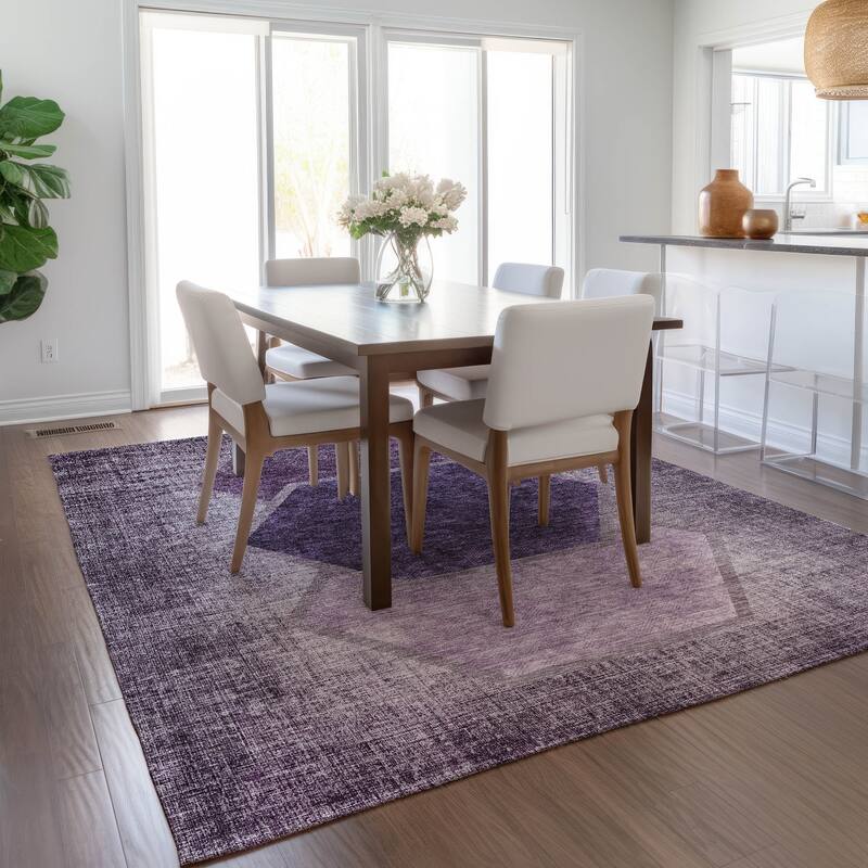 Machine Washable Indoor/ Outdoor Chantille Modern Boho Rug
