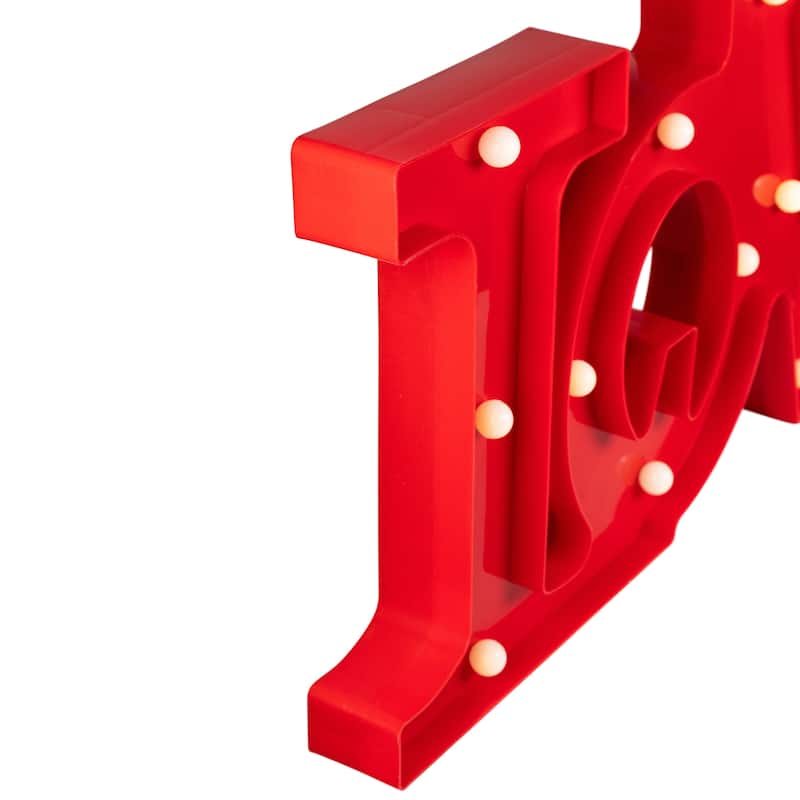 LED Love Sign Valentine's Day Marquee Style Wall Light - 20" - Red