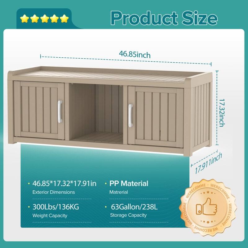 47" Shoe Storage Cabinet