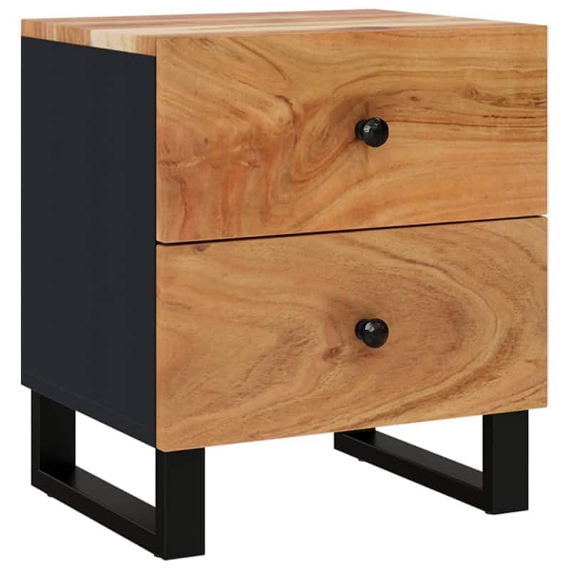 vidaXL Bedside Cabinet 15.7"x13"x18.1" Solid Wood