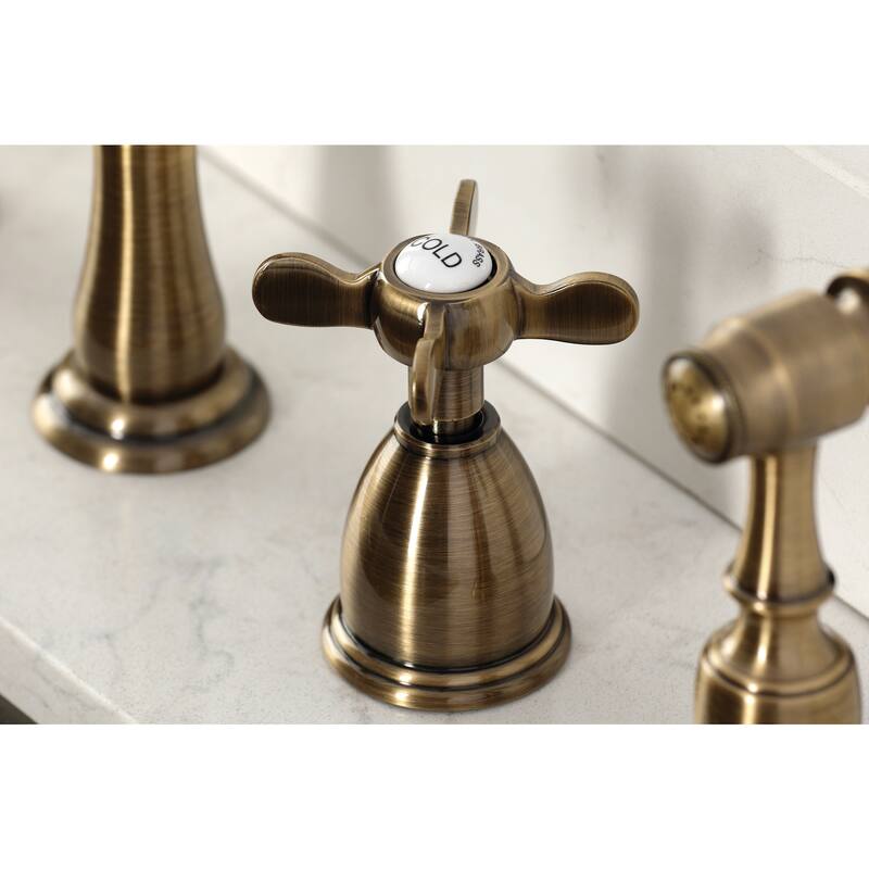 Kingston Brass Essex 1.8 GPM Widespread Kitchen Faucet - Includes Side