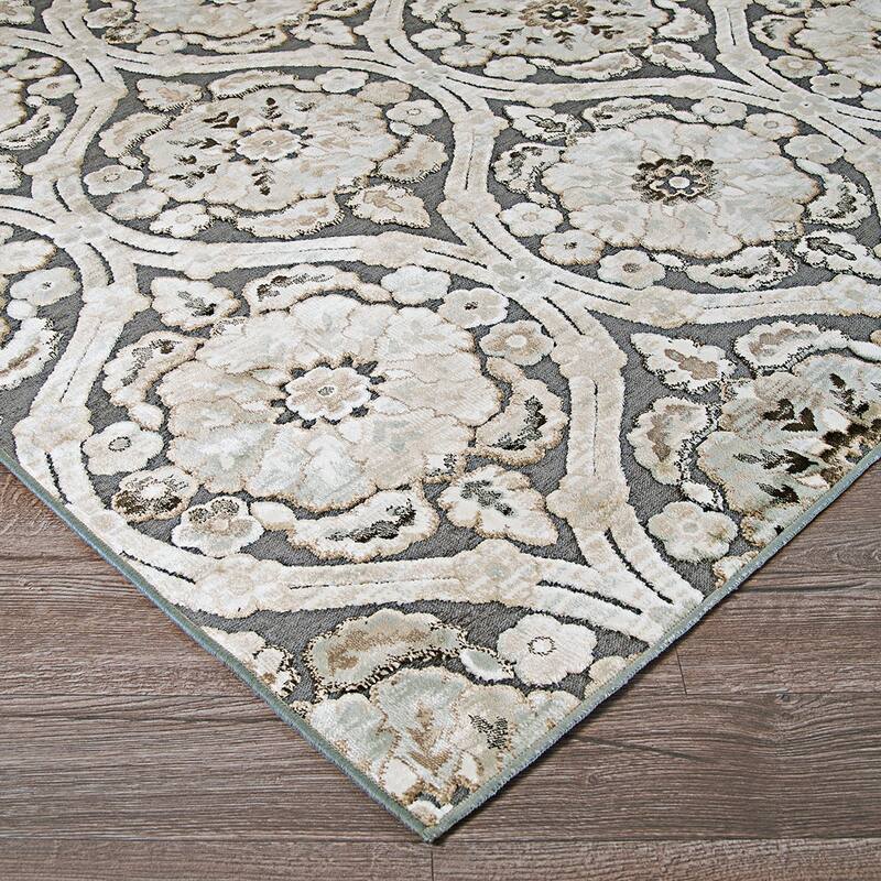 Couristan Cire Cherrington Floral High Low Area Rug