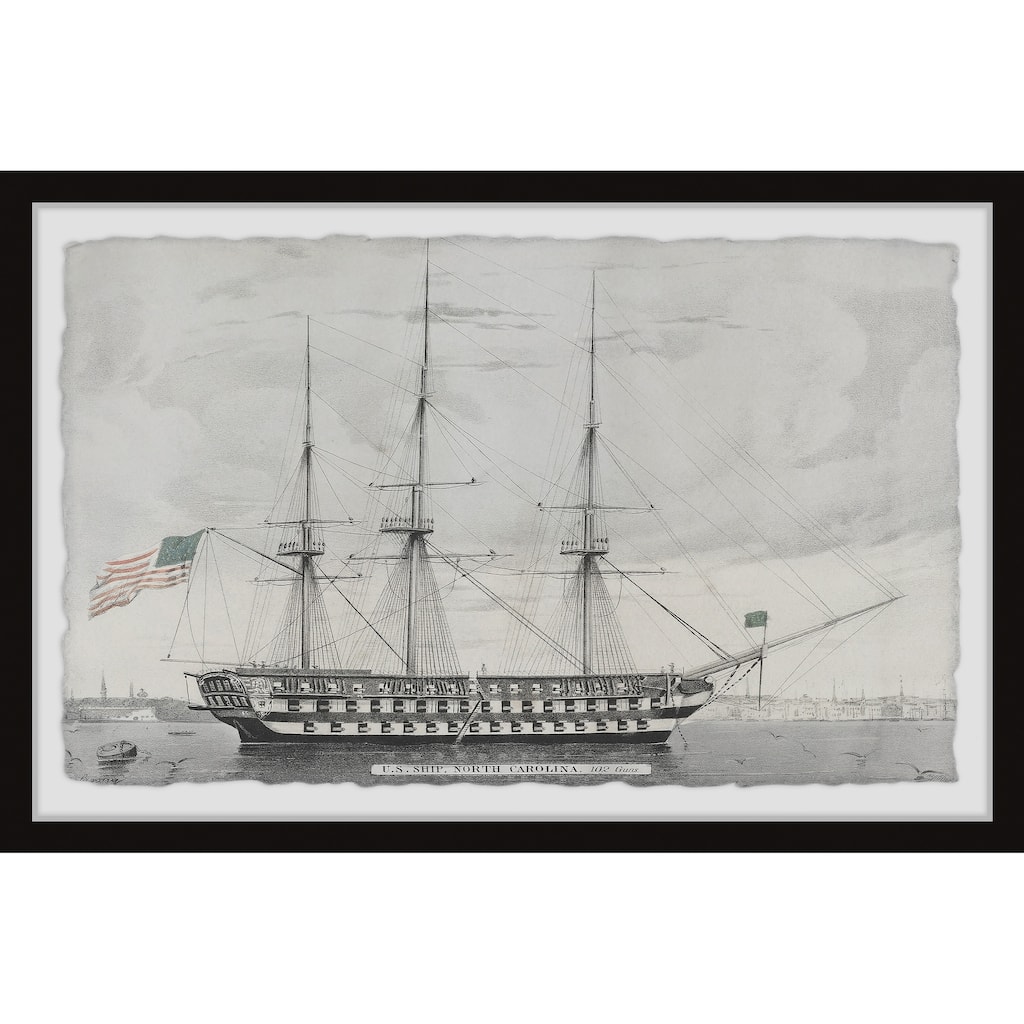 'Ship of America' Framed Painting Print