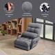 preview thumbnail 19 of 18, Costway Folding Floor Armchair w/ 6-position Adjustable Back & Lumbar - 69.5'' X 27'' X 5.5''