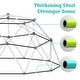 preview thumbnail 6 of 5, Hapfan 10ft Climbing Dome Swing Set with Saucer Swing, Durable Jungle Gym for Kids 3-12